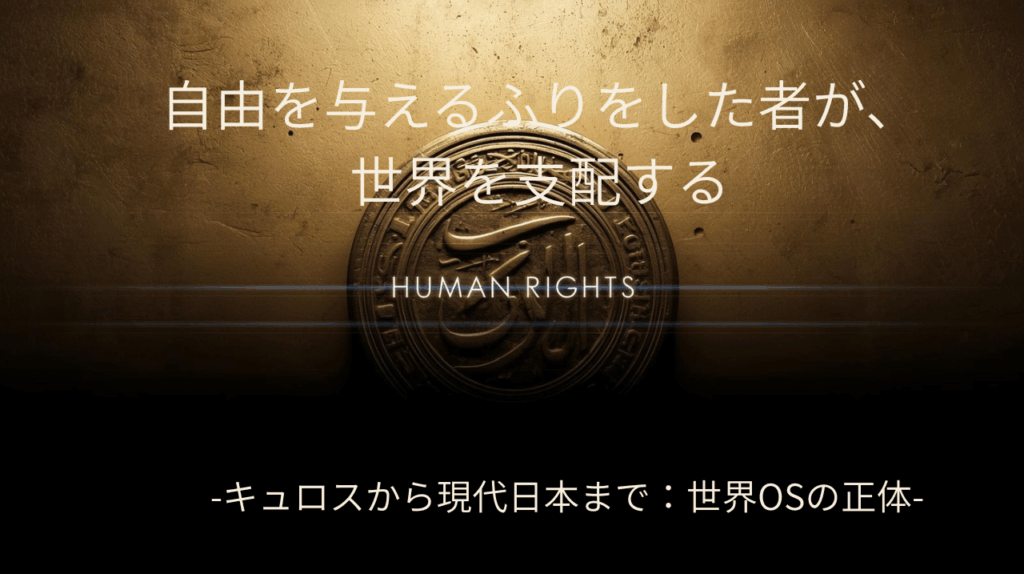 自由を与えるふりをした者が世界を支配する:帝国OSの本質